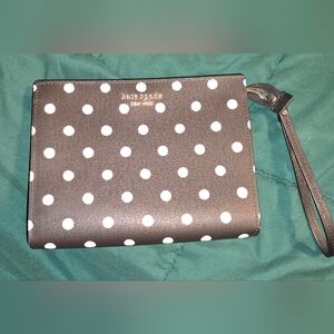 Kate Spade Black and White Polka Dot Wristlet